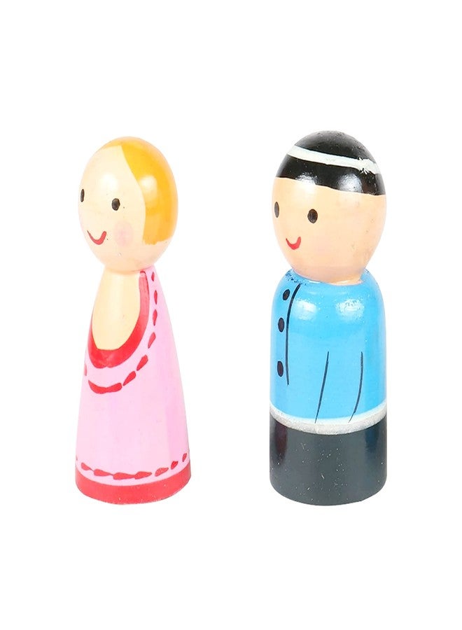 Ormango مجموعة دمى خشبية كبيرة الحجم من أورمانجو، غير مطلية وغير مكتملة، ذكور وإناث، للأطفال، مجموعة من 8 قطع - Image 4